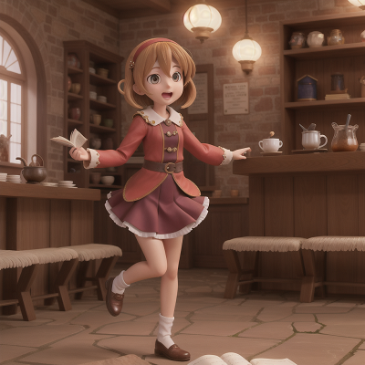 Image For Post Anime, success, spell book, drought, coffee shop, jumping, HD, 4K, AI Generated Art