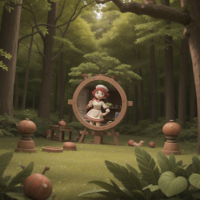 Image For Post Anime, forest, chef, enchanted mirror, time machine, drought, HD, 4K, AI Generated Art