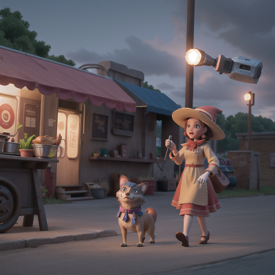 Image For Post Anime, bakery, taco truck, witch's cauldron, betrayal, robotic pet, HD, 4K, AI Generated Art