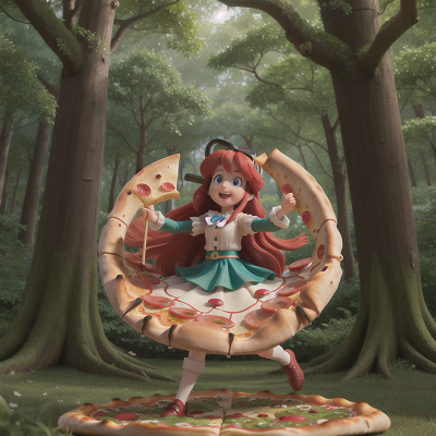 Image For Post Anime, enchanted forest, flute, virtual reality, failure, pizza, HD, 4K, AI Generated Art