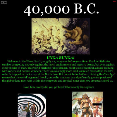 Image For Post 40,000 B.C. CYOA from /tg/