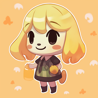 Image For Post | Close-up profile picture of Isabelle, showing her expressive eyes and cheerful demeanor. illustrative animal crossing pfp - [animal crossing pfp art](https://hero.page/pfp/animal-crossing-pfp-art)