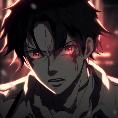 Image For Post | Levi Ackerman from Attack on Titan, sharp features illuminated by an ethereal glow. 4k resolution glowing anime pfp gallery - [Glowing Anime PFP Central](https://hero.page/pfp/glowing-anime-pfp-central)