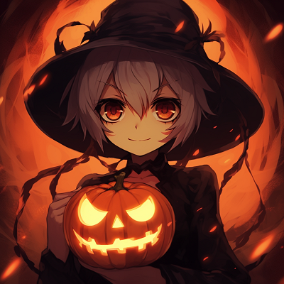 Image For Post | Boldly colored pumpkin with bright flickering flame as eyes, encapsulating Halloween spirit. innovative halloween anime pfp - [Halloween Anime PFP Collection](https://hero.page/pfp/halloween-anime-pfp-collection)