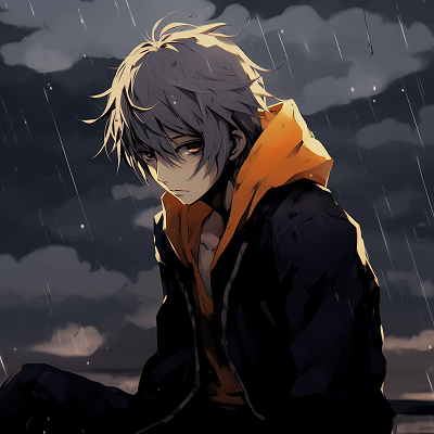 Image For Post | Naruto deeply lost in thought, higher contrast for emphasis. depressed anime pfp features naruto - [Depressed Anime PFP Collection](https://hero.page/pfp/depressed-anime-pfp-collection)