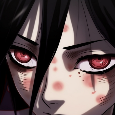 Image For Post | Eyes of Kaguya in all their glory, brilliant hues and detailed linework. intriguing styles of pfp anime eyes - [Anime Eyes PFP Mastery](https://hero.page/pfp/anime-eyes-pfp-mastery)
