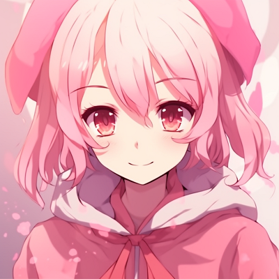 Image For Post | Classic shojo character in pastel pink hues, focus on elegant costumes and serene expressions. classic pink anime pfp styles - [Pink Anime PFP](https://hero.page/pfp/pink-anime-pfp)