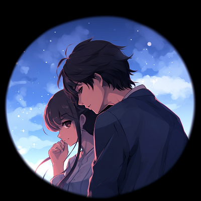 Image For Post | A heartwarming image of an anime couple under a night sky filled with stars, crisp linework and bold colors. cool anime couple pfp - [Anime Couple pfp](https://hero.page/pfp/anime-couple-pfp)