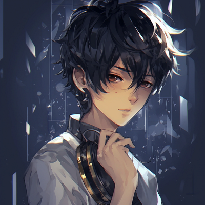 Image For Post | Anime character with sleek techno-accessories and neon highlights. anime pfp boy styles - [Anime Pfp Boy](https://hero.page/pfp/anime-pfp-boy)