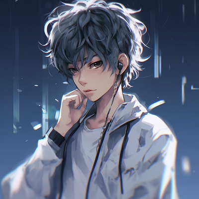 Image For Post | Dramatic close-up of an anime boy with reflective cybernetic eye. anime pfp boy styles - [Anime Pfp Boy](https://hero.page/pfp/anime-pfp-boy)