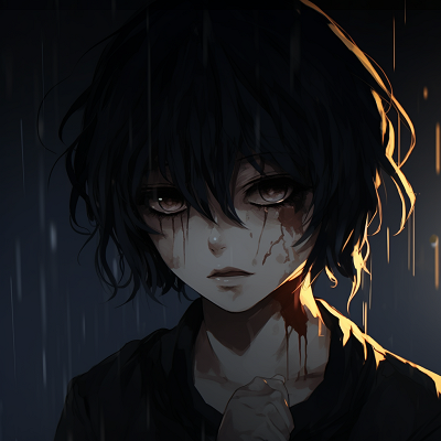 Image For Post | Depressed anime girl in black and white, high contrast and grainy texture. depressed anime girl pfp gallery - [Depressed Anime PFP Collection](https://hero.page/pfp/depressed-anime-pfp-collection)