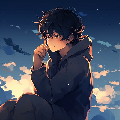 Image For Post | A quiet stargazing scene, a blend of subtle hues and soft lines. chill anime pfp for boys - [Chill Anime PFP Universe](https://hero.page/pfp/chill-anime-pfp-universe)