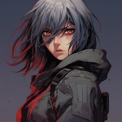 Image For Post | Major from Ghost in the Shell, detailed linework and muted tones. cool kid badass anime pfp - [Badass Anime Pfp Collection](https://hero.page/pfp/badass-anime-pfp-collection)