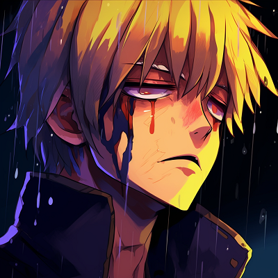 Image For Post | Close-up of Naruto Uzumaki's tearful eyes, high contrast and radiant colors. high-quality anime sad pfps - [Anime Sad Pfp Central](https://hero.page/pfp/anime-sad-pfp-central)