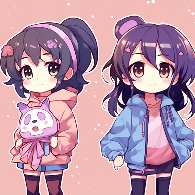 Image For Post | Adorable friends posing together, soft shading and vibrant colors. anime 3 matching pfp cute edition - [Anime 3 Matching Pfp Top Picks](https://hero.page/pfp/anime-3-matching-pfp-top-picks)