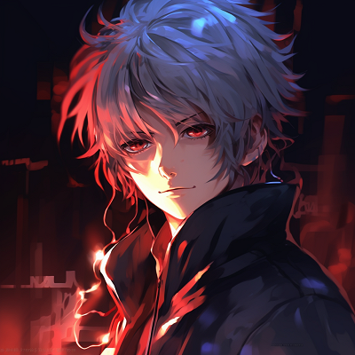 Image For Post | An anime boy with a mysterious gaze, using a beautiful mix of dark and vibrant colors. 4k anime boy profile photos - [anime pfp 4k Highlights](https://hero.page/pfp/anime-pfp-4k-highlights)
