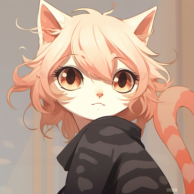 Image For Post | Anime cat girl with rosy cheeks, high contrast and soft lines. perfect anime cat girl pfp - [Anime Cat PFP Universe](https://hero.page/pfp/anime-cat-pfp-universe)