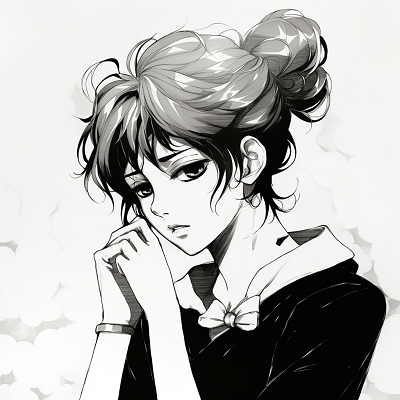 Image For Post BandW My Hero Academia Characters Pfp - vintage anime black and white pfp