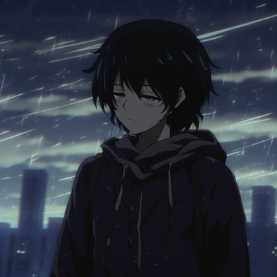 Image For Post | The sorrowful eyes of a male character, capturing a deep inner melancholy, featuring focused details and muted colours. sad anime pfp male - [Anime Sad Pfp Central](https://hero.page/pfp/anime-sad-pfp-central)