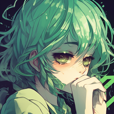 Image For Post | Anime character with green hair and celestial accessories, noted for vibrant colors and intricate details on accessories green anime pfp vibrant designs - [Green Anime PFP Universe](https://hero.page/pfp/green-anime-pfp-universe)