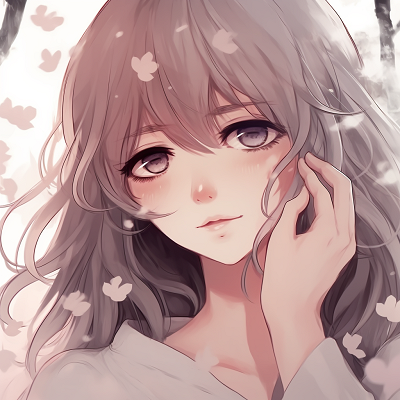 Image For Post | Close-up of an elegant anime character, emphasis on intricate hair details and soft highlights. aesthetic white anime pfp - [White Anime PFP](https://hero.page/pfp/white-anime-pfp)