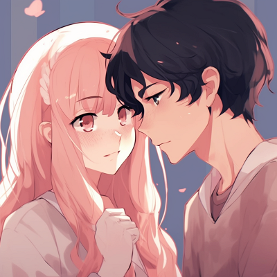 Image For Post | Casual wear anime couple profiles, smooth coloring technique and detailed add-ons like glasses and hats. cute anime pfp matching - [anime pfp matching concepts](https://hero.page/pfp/anime-pfp-matching-concepts)