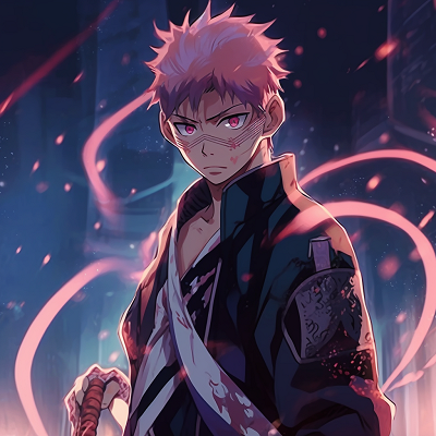 Image For Post | A detailed Cyberpunk themed anime profile of a Samurai, making use of cool tones. vibrant anime pfp cool pfp for discord. - [anime pfp cool](https://hero.page/pfp/anime-pfp-cool)