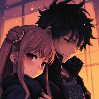 Image For Post | Portrait of Lucy and Natsu, highlighting facial expressions and vibrant colors. compelling anime pfp couple content pfp for discord. - [anime pfp couple optimized search](https://hero.page/pfp/anime-pfp-couple-optimized-search)