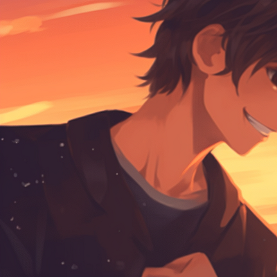 Image For Post | Two characters sharing a moment of laughter under a sundown sky, the image is filled with a rich orange glow. stylish pfp for matching couples pfp for discord. - [matching couple pfp, aesthetic matching pfp ideas](https://hero.page/pfp/matching-couple-pfp-aesthetic-matching-pfp-ideas)