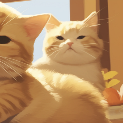 Image For Post | Two cat characters on a moonlit rooftop, contrasting shadows and soft ambient lighting. cute cat matching pfp pfp for discord. - [cat matching pfp, aesthetic matching pfp ideas](https://hero.page/pfp/cat-matching-pfp-aesthetic-matching-pfp-ideas)