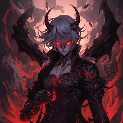 Image For Post | Close-up showcasing the stern look of a Demon Warrior, with sharp character details and vivid colors. top ranked demon anime pfp pfp for discord. - [Demon Anime PFP](https://hero.page/pfp/demon-anime-pfp)