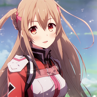 Image For Post | Close-up of Asuna Yuuki, detailed facial features and bright colors. popular female anime pfp pfp for discord. - [female anime pfp](https://hero.page/pfp/female-anime-pfp)