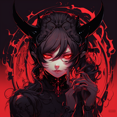 Image For Post | Anime girl with demon horns, smirking; pastel gothic color palette; soft shading. demonic anime pfp for girls pfp for discord. - [demonic anime pfp](https://hero.page/pfp/demonic-anime-pfp)