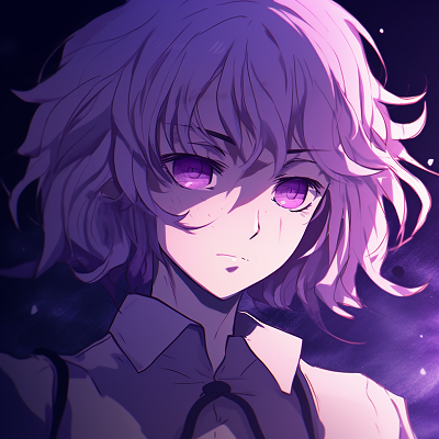 Image For Post | Machi from Hunter x Hunter, moonlight aura, soft gradients and delicate lines. anime purple pfp highlights pfp for discord. - [Anime Purple PFP Collection](https://hero.page/pfp/anime-purple-pfp-collection)
