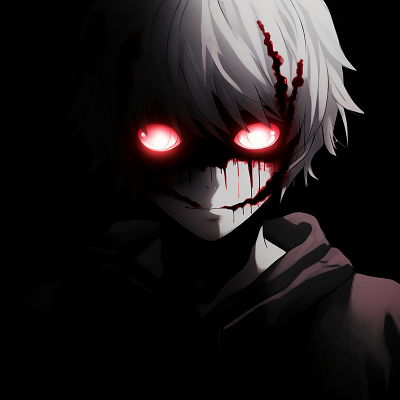 Image For Post | Kaneki showcasing fear, exquisite shading and detailed linework. scary anime pfp for boys pfp for discord. - [Scary Anime PFP Collection](https://hero.page/pfp/scary-anime-pfp-collection)