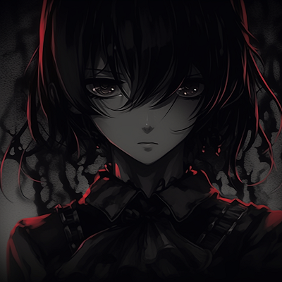 Image For Post | Close up of a Lolita's face, focused on her blood red eyes contrasting with her black lace attire and dark ambiance. cute darkness anime pfps pfp for discord. - [Darkness Anime PFP Collection](https://hero.page/pfp/darkness-anime-pfp-collection)