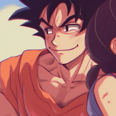 Image For Post | Goku and Chichi under a starry sky, expressive faces, deep shades of blue. goku and chichi relationship timeline pfp for discord. - [goku and chichi matching pfp, aesthetic matching pfp ideas](https://hero.page/pfp/goku-and-chichi-matching-pfp-aesthetic-matching-pfp-ideas)