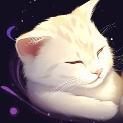 Image For Post | Two cat characters with matching crescent moon symbols, celestial backdrop, and soft glow. best matching pfp cat options pfp for discord. - [matching pfp cat, aesthetic matching pfp ideas](https://hero.page/pfp/matching-pfp-cat-aesthetic-matching-pfp-ideas)