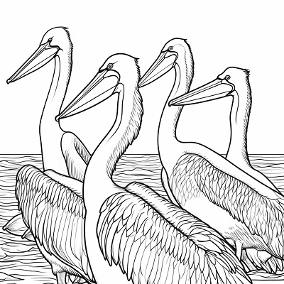 Image For Post A Swan's Reflection - Printable Coloring Page