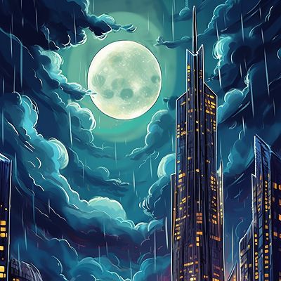 Image For Post | Cityscape with towering skyscrapers under a moonlit sky; drawn in a monochrome manhwa style. phone art wallpaper - [Urban Nightlife Manhwa Wallpapers ](https://hero.page/wallpapers/urban-nightlife-manhwa-wallpapers-anime-manga-art)