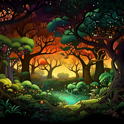 Image For Post Surreal Forest HD Wallpaper - Wallpaper