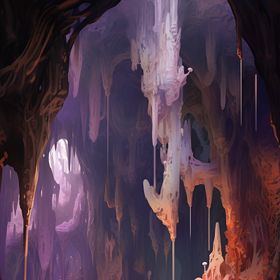 Image For Post | Large cavern with stalactites and stalagmites; detailed sketching style. phone art wallpaper - [Cave Explorations Manhwa Wallpapers ](https://hero.page/wallpapers/cave-explorations-manhwa-wallpapers-anime-manga-adventure-art)