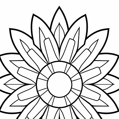 Image For Post Radiant Sunburst Mandala - Printable Coloring Page