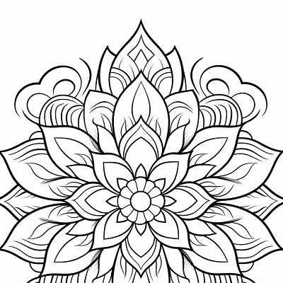 Image For Post Celestial Bliss Mandala - Printable Coloring Page