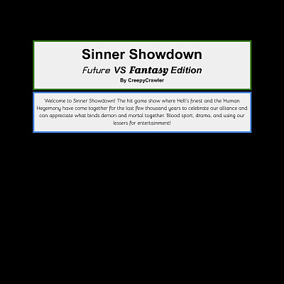 Image For Post Sinner Showdown pt1