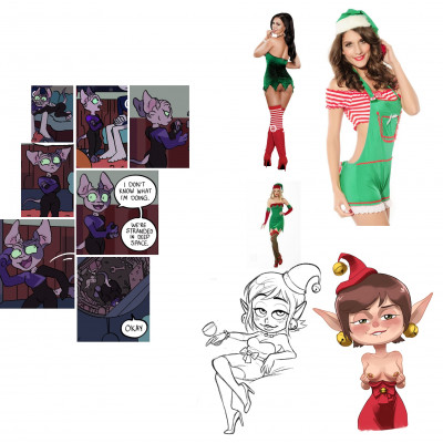 Image For Post | Requesting Vixen from JupiterSaturn dressed like a slutty Christmas Elf shortstack. Sorry if the refs are all over the place, it's kind of hard to find good lewd drawings of female Christmas elves.