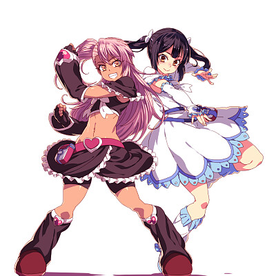 Image For Post Chloe and Miyu cosplaying as Cure Black and Cure White