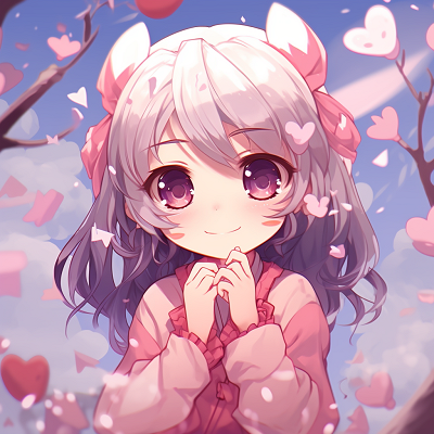 Image For Post | Chibi-style character surrounded by cherry blossoms, saturated colors and cute expressions. epic kawaii anime pfp selections - [kawaii anime pfp universe](https://hero.page/pfp/kawaii-anime-pfp-universe)