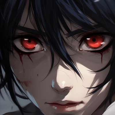 Image For Post | Detailed close-up of a yandere's blood lust-filled eyes, stark detailing and use of deep red tones. epic anime eyes pfp girl images - [Anime Eyes PFP Mastery](https://hero.page/pfp/anime-eyes-pfp-mastery)