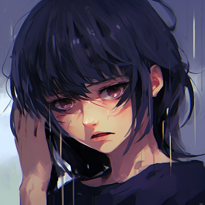 Image For Post | Art of a crestfallen anime maiden, showcasing intricate character design and hushed color range. sad anime pfp female - [Anime Sad Pfp Central](https://hero.page/pfp/anime-sad-pfp-central)